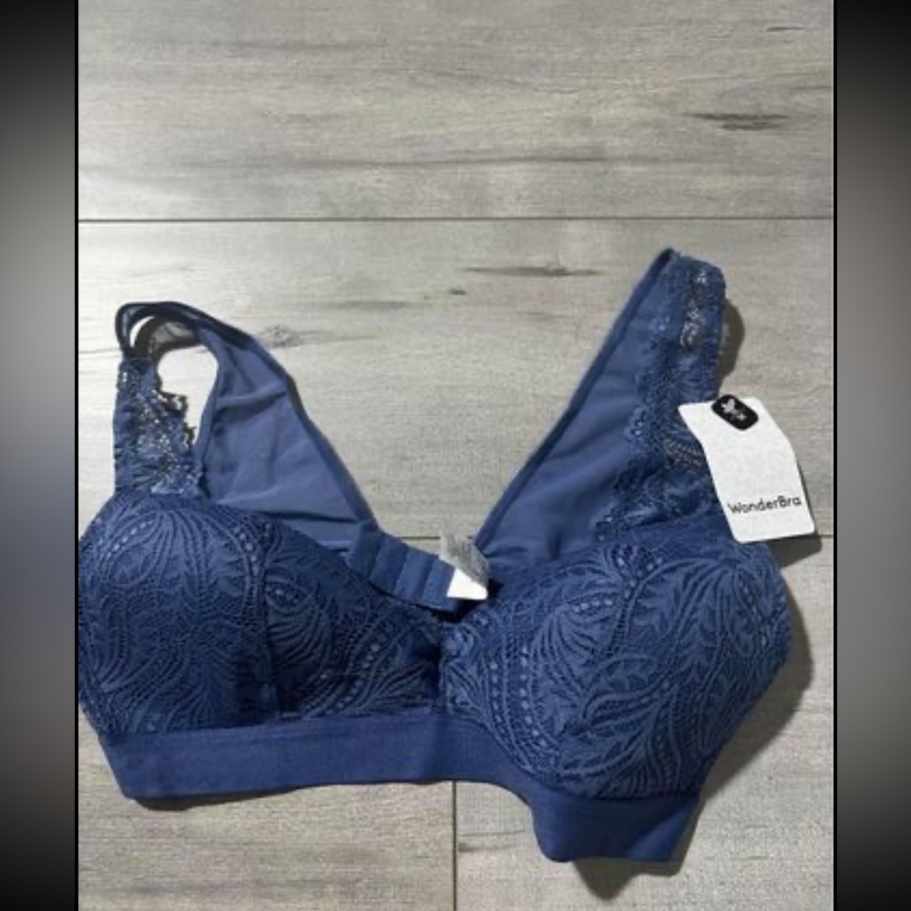 brand new wonderbra blue bralette size medium